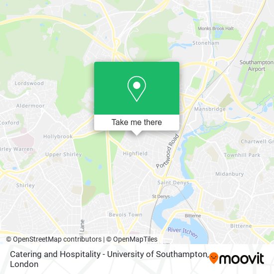 Catering and Hospitality - University of Southampton map
