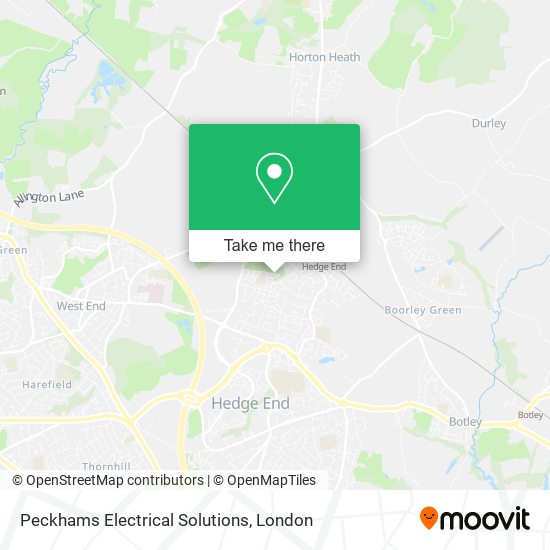 Peckhams Electrical Solutions map