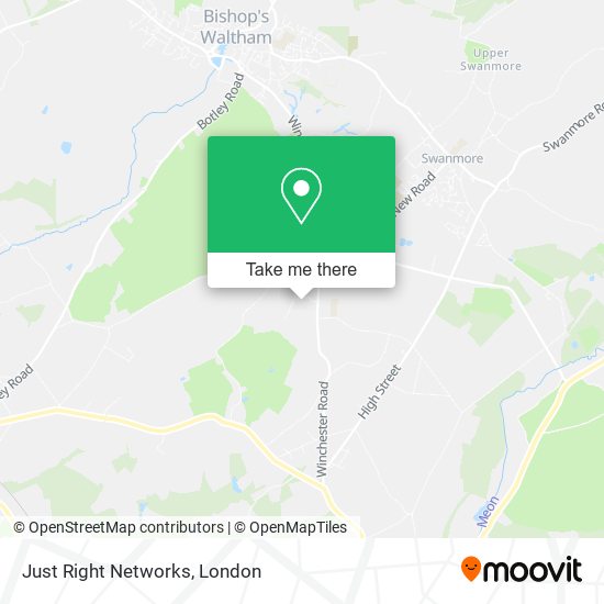 Just Right Networks map