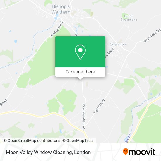 Meon Valley Window Cleaning map