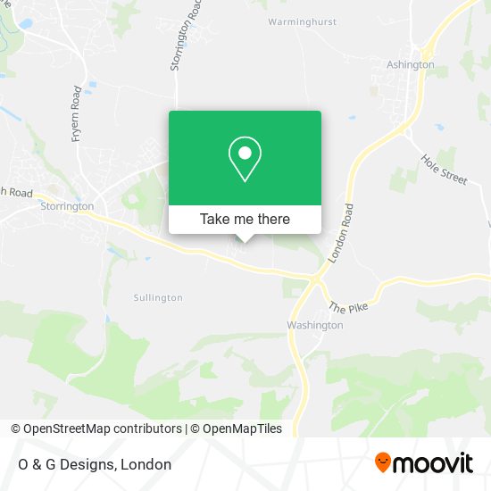 O & G Designs map