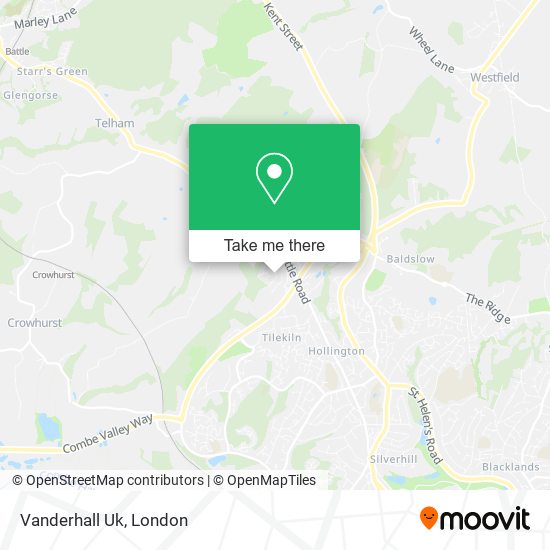 Vanderhall Uk map