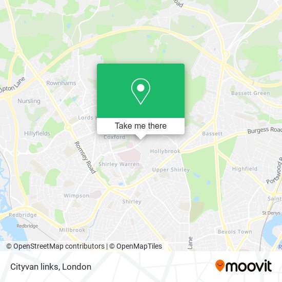 Cityvan links map