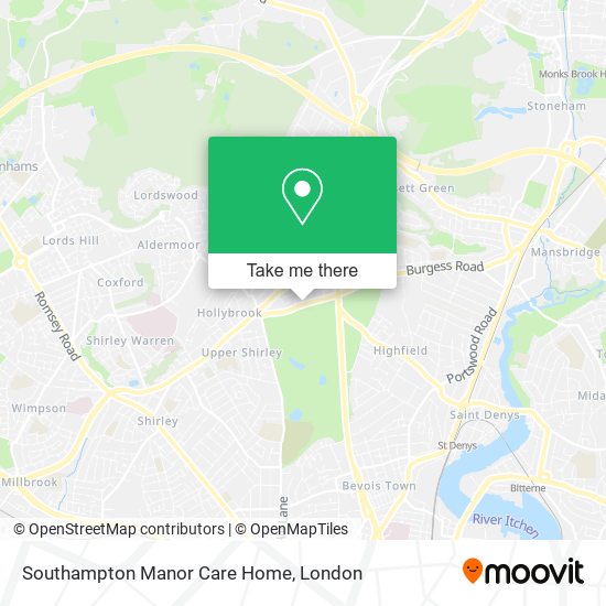 Southampton Manor Care Home map