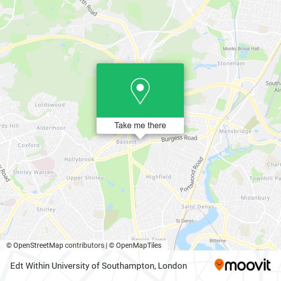 Edt Within University of Southampton map
