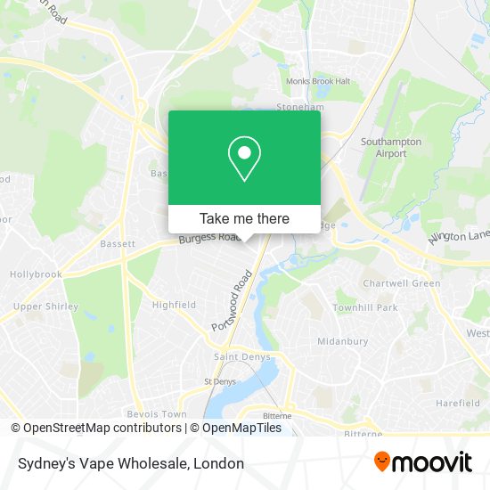 Sydney's Vape Wholesale map