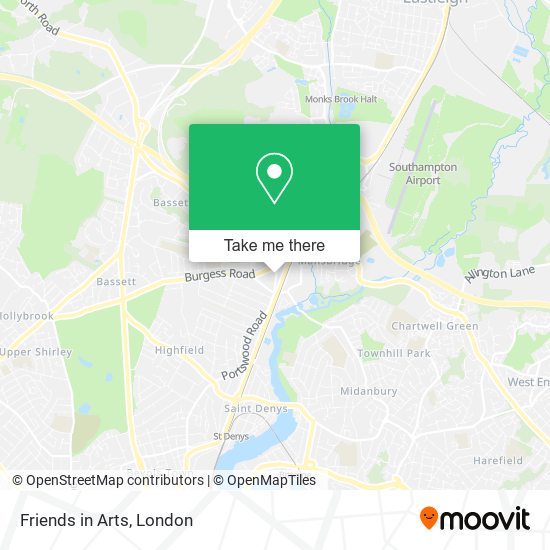 Friends in Arts map