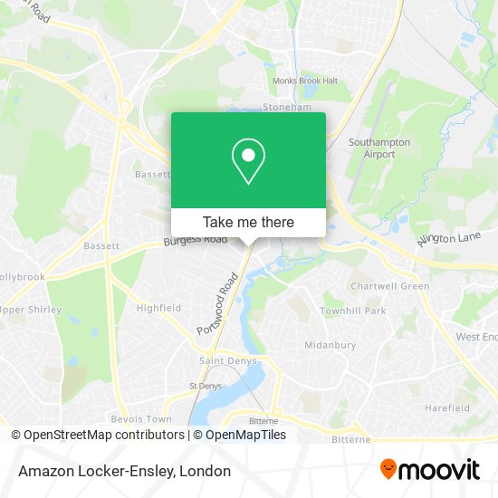 Amazon Locker-Ensley map