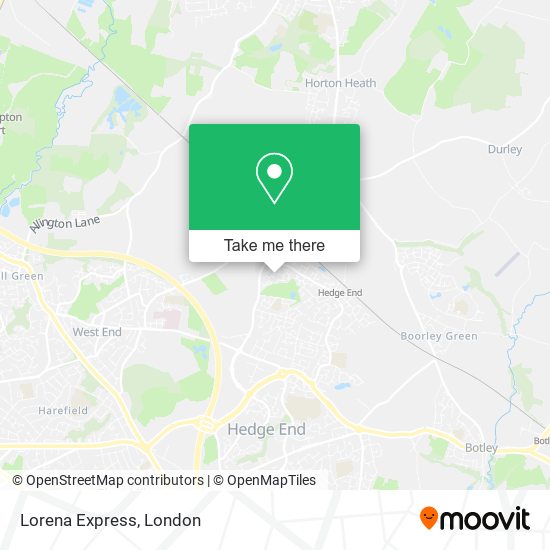 Lorena Express map