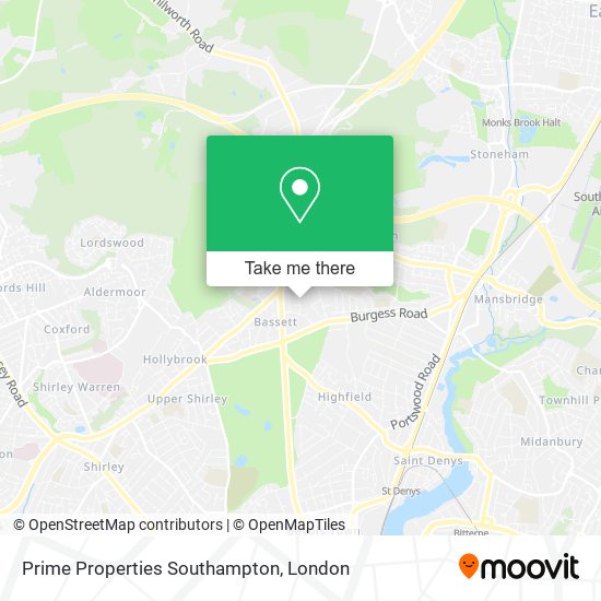 Prime Properties Southampton map
