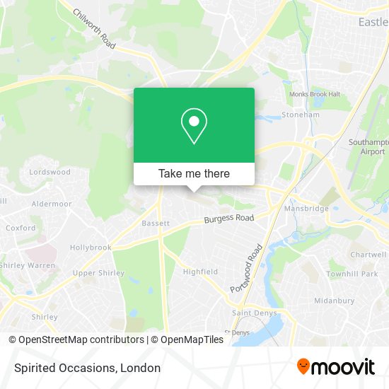 Spirited Occasions map