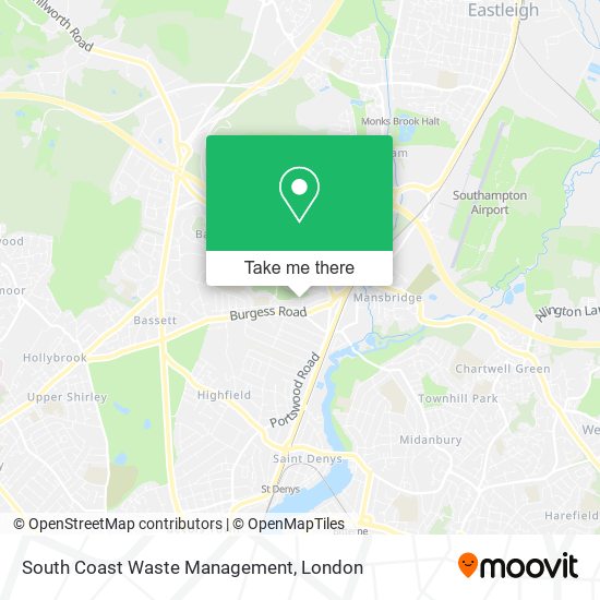 South Coast Waste Management map