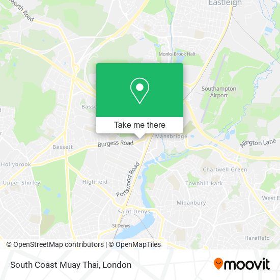 South Coast Muay Thai map