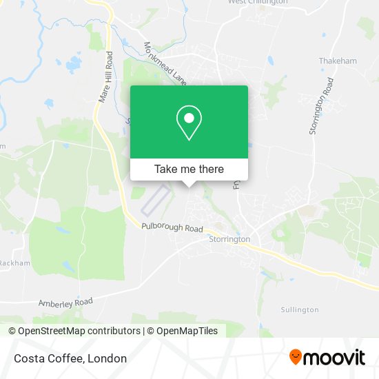 Costa Coffee map
