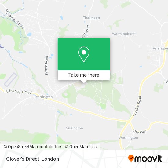 Glover's Direct map