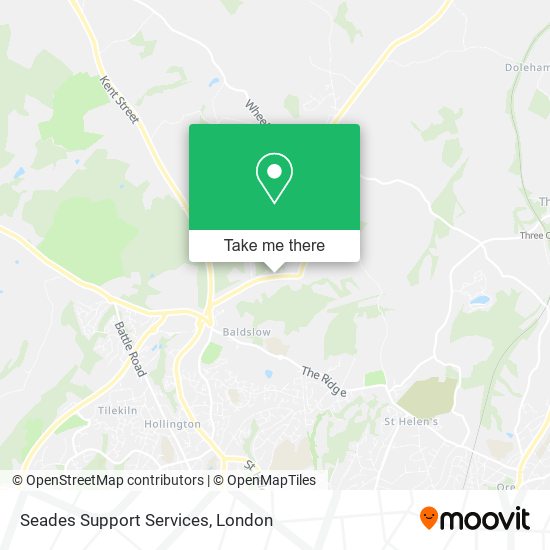Seades Support Services map