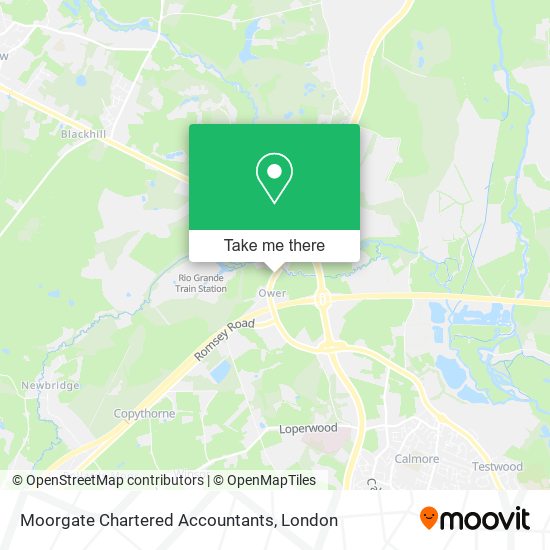 Moorgate Chartered Accountants map