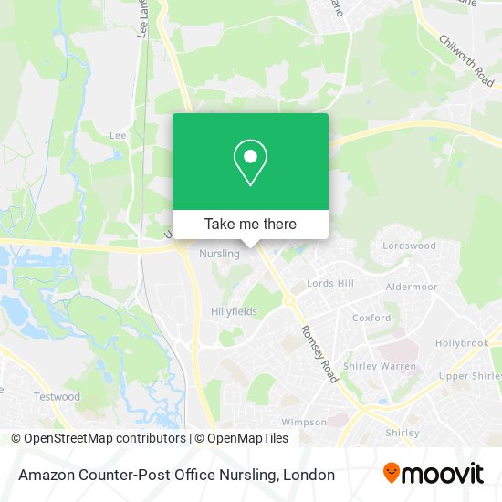 Amazon Counter-Post Office Nursling map