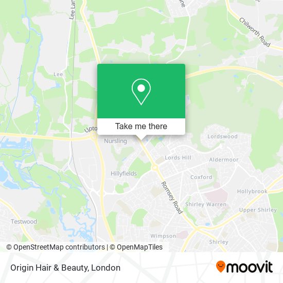 Origin Hair & Beauty map