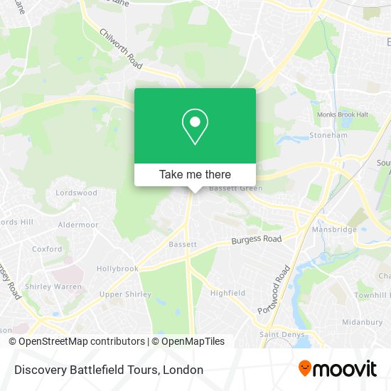 Discovery Battlefield Tours map