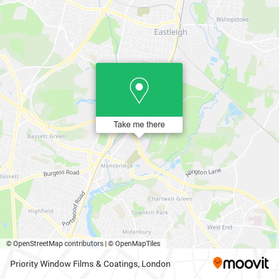 Priority Window Films & Coatings map