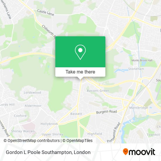 Gordon L Poole Southampton map