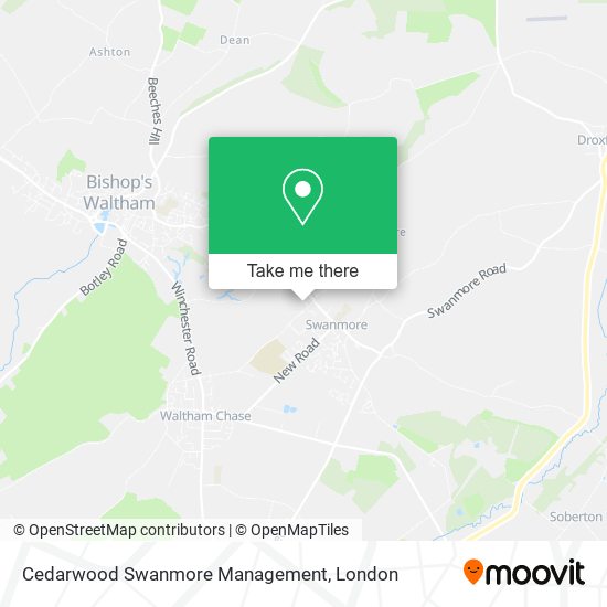 Cedarwood Swanmore Management map