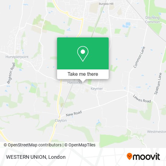 WESTERN UNION map