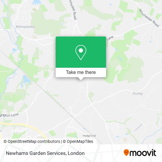 Newhams Garden Services map