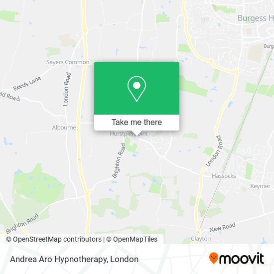 Andrea Aro Hypnotherapy map