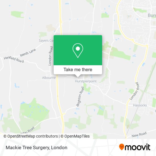 Mackie Tree Surgery map