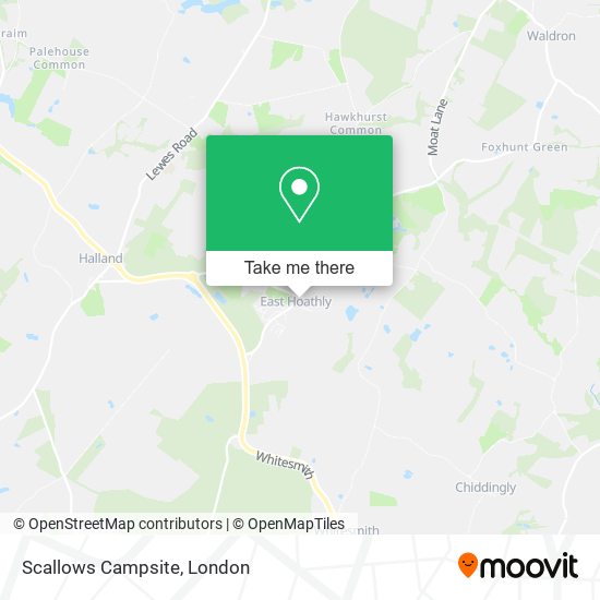 Scallows Campsite map