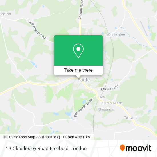 13 Cloudesley Road Freehold map