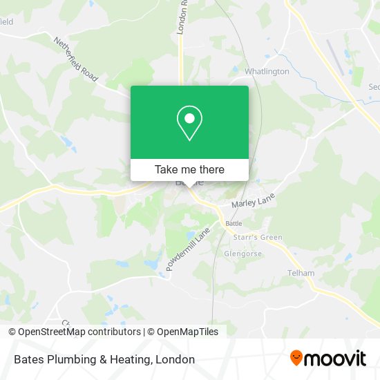 Bates Plumbing & Heating map