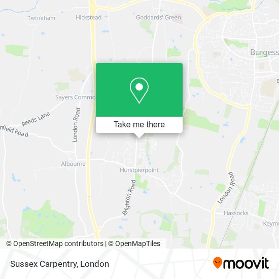 Sussex Carpentry map