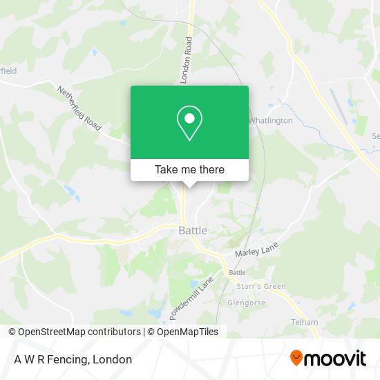 A W R Fencing map