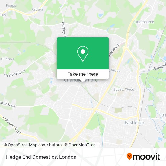 Hedge End Domestics map