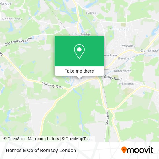 Homes & Co of Romsey map