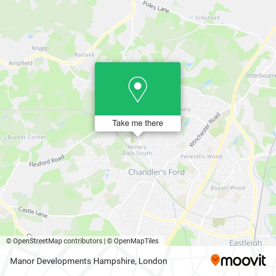 Manor Developments Hampshire map
