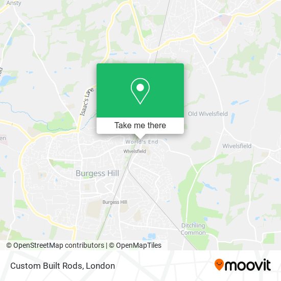 Custom Built Rods map