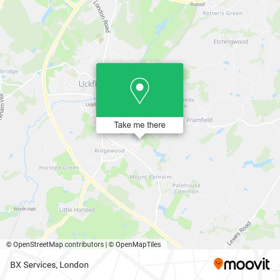 BX Services map