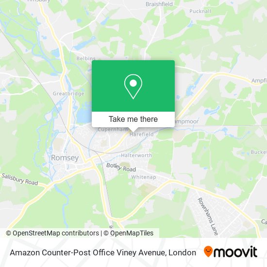 Amazon Counter-Post Office Viney Avenue map