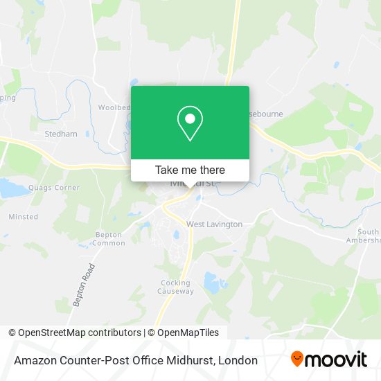 Amazon Counter-Post Office Midhurst map