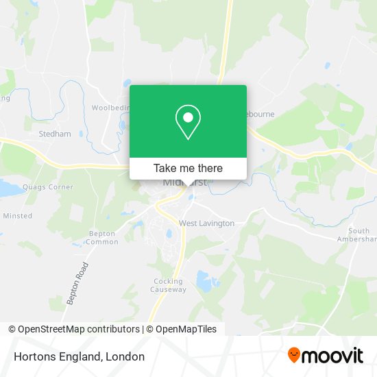 Hortons England map