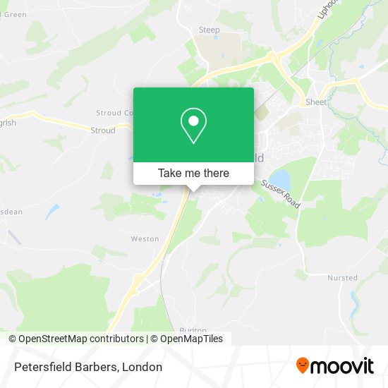 Petersfield Barbers map