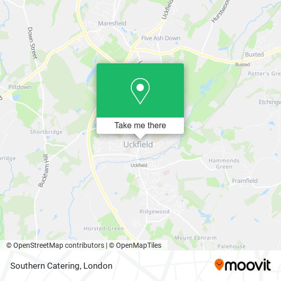 Southern Catering map