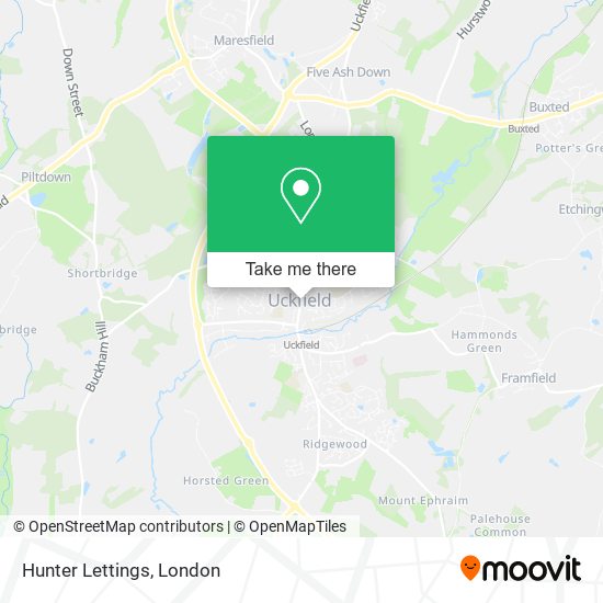 Hunter Lettings map