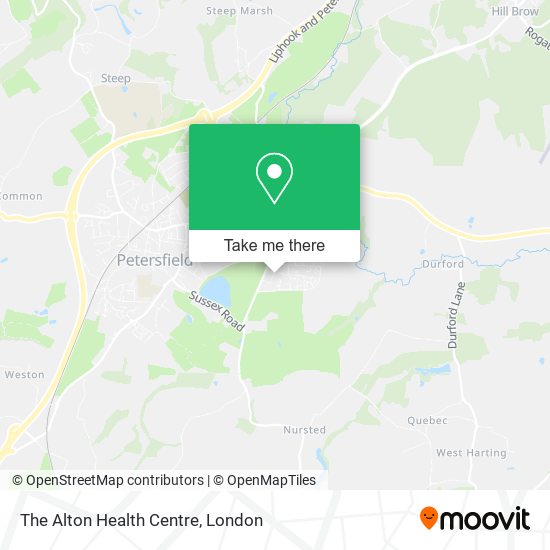 The Alton Health Centre map