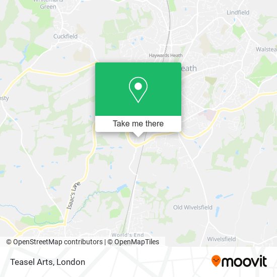 Teasel Arts map