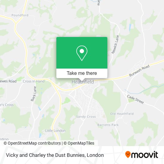Vicky and Charley the Dust Bunnies map
